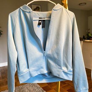 Baby Blue Adidas Zip Up